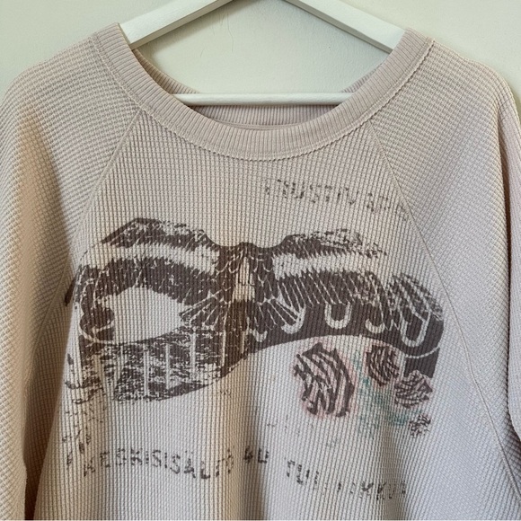 Free People Thermal Boxy Long Sleeve Top Size XS - Picture 2 of 7